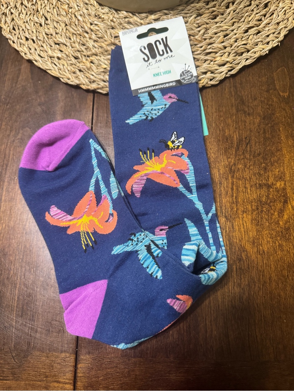 Sock It To Me Hummingbird Knee High Socks – New With Tags